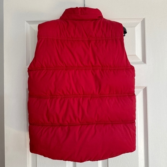 United Colours of Benetton Youth Large Unisex Red Puffer Vest - Picture 4 of 11